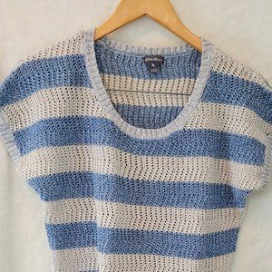 Eddy Bauer blue and beige knit